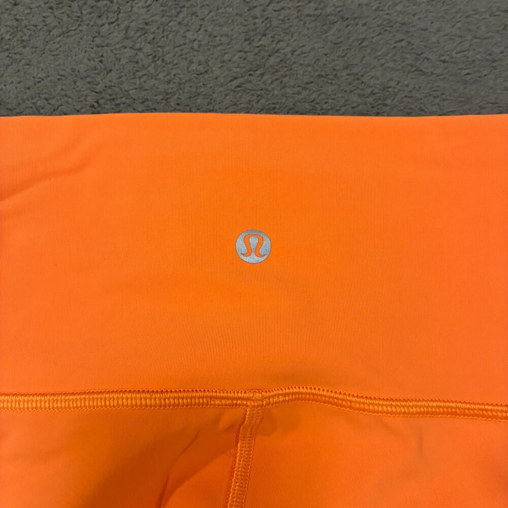 Lululemon Wunder Under Orange Soda Activewear High Rise Leggings Women’s Size 2 - Picture 3 of 7
